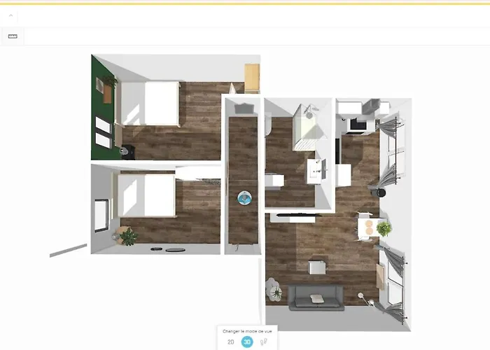 # Le 2 # Tres Beau T3 1Er Etage Tout Confort, Neuf, Mulhouse Centre